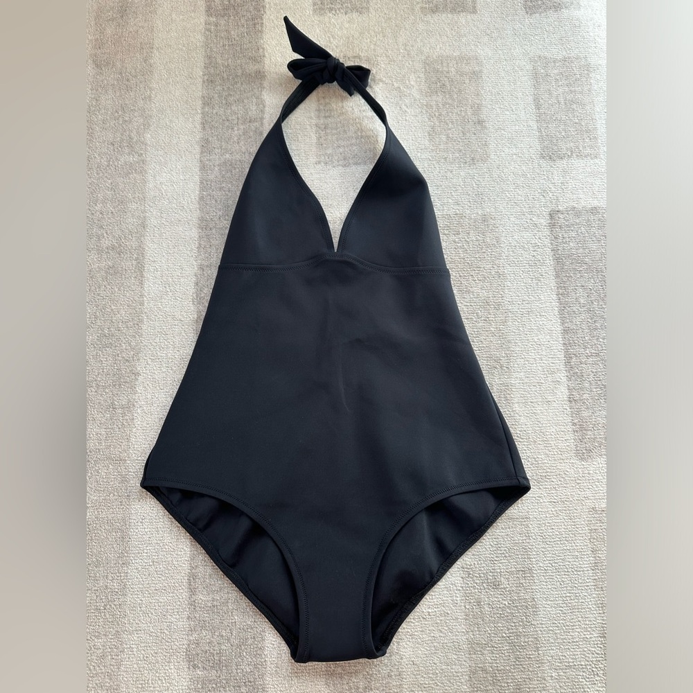 Vilebrequin Women’s Solid Water Fames One Piece Swimsuit Black NWT (Size L)